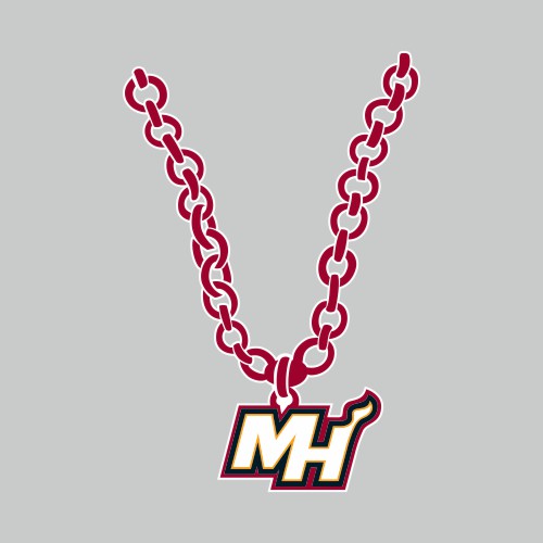 Miami Heat Necklace logo cricut iron on